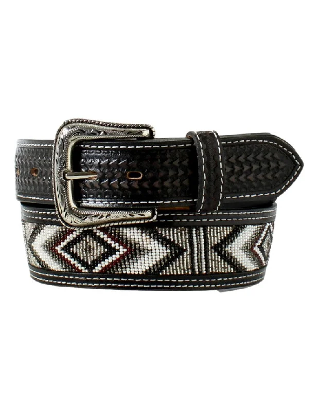 belt with braided detailing for business wear -Men's Ariat Western Belt #A1040901