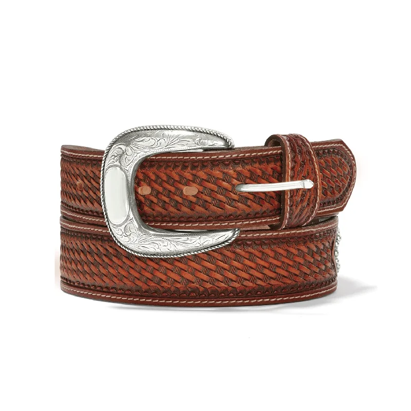 belt for women’s office outfits with chic buckle -Men's Brighton Western Belt #C14144