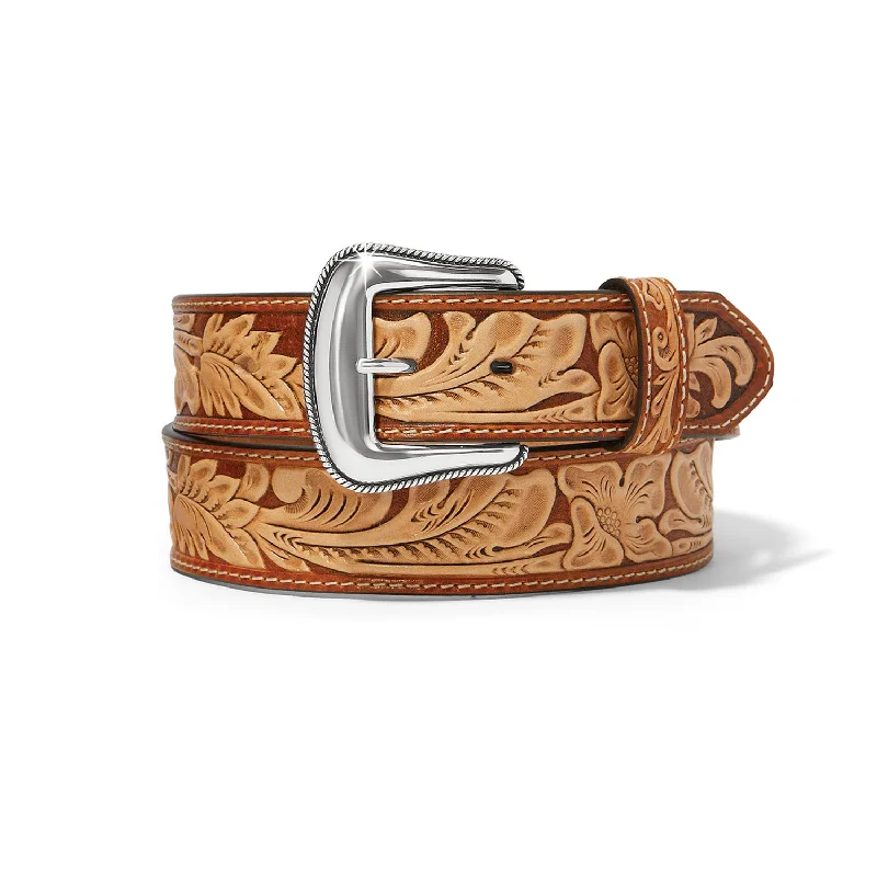 comfortable leather waist belt with chic buckle -Men's Justin Saddlers Choice Western Belt #C14192