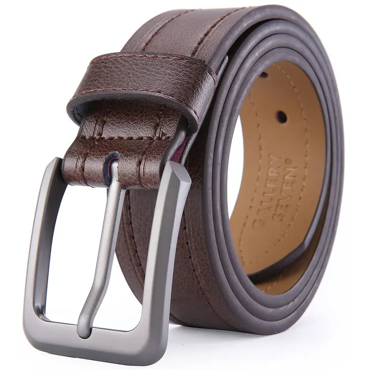 belt with braided design for casual pants -Classic Leather Jean Belt