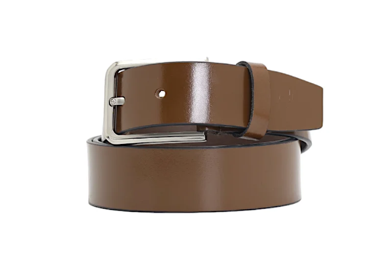 premium leather waist belt with bold design -FORMAL LEATHER BELT 59101