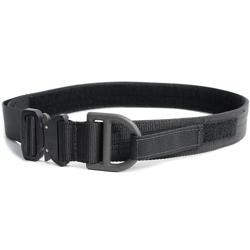 leather waist belt with minimalist buckle for skirts -HSG Cobra 1.75 Rigger Belt With Velcro