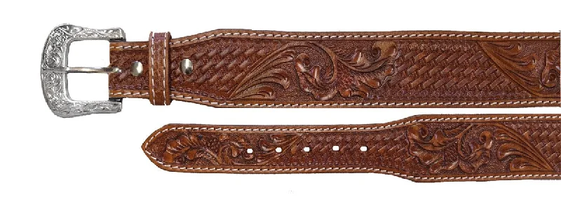 belt with decorative metal finish for office skirts -Men's Ranger Belt Company Western Belt #IFB-1004