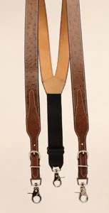 leather waist belt with ornate buckle for office skirts -Men's Nocona Suspender #N8513208