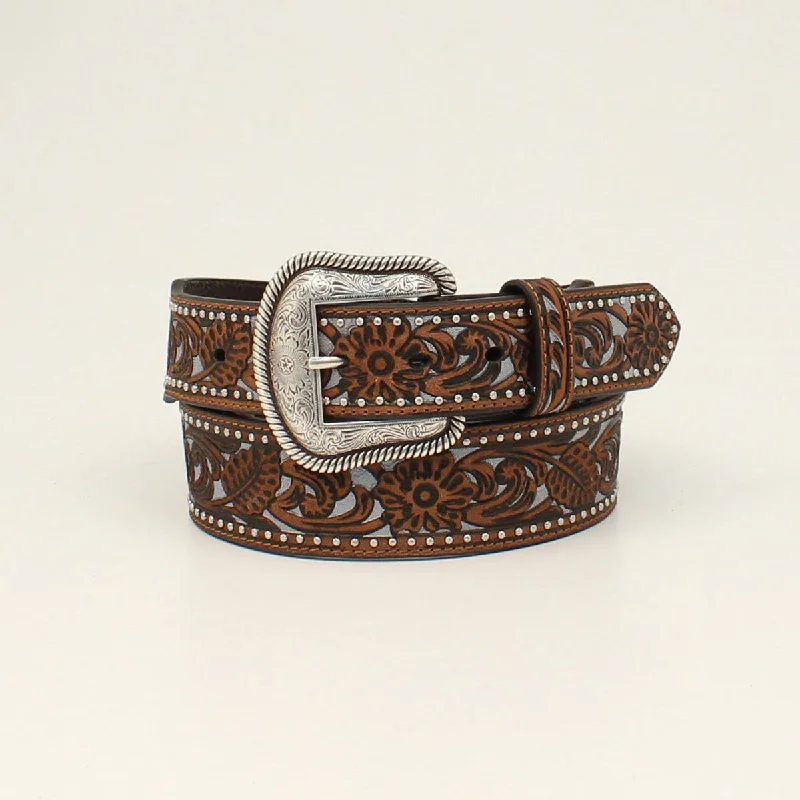 leather waist belt with stylish buckle for casual jeans -Men's Nocona Western Belt #N210004802