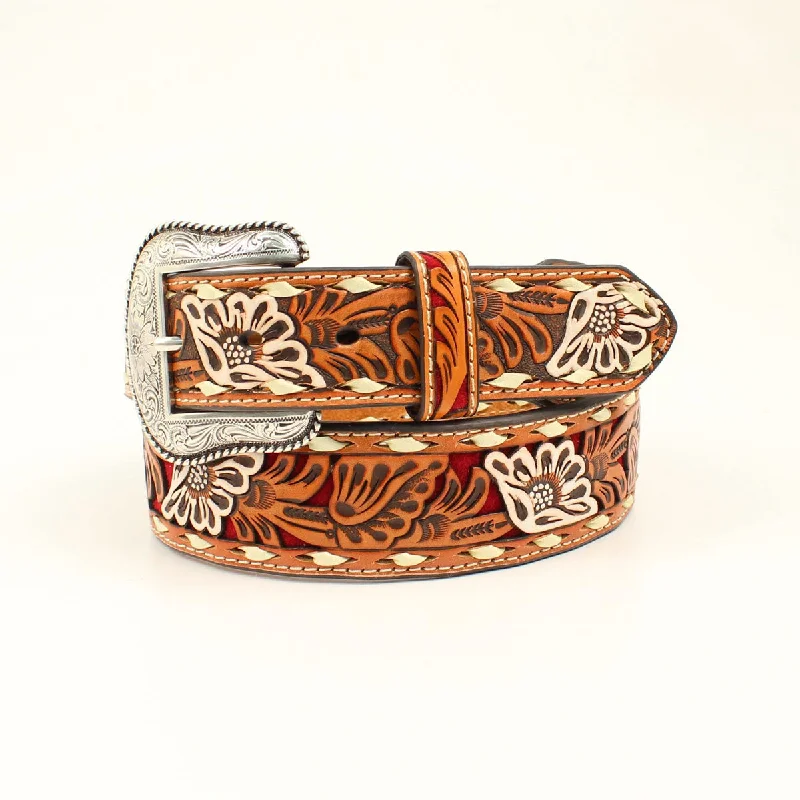 casual leather belt with simple design for jeans -Men's Nocona Western Belt #N2413004