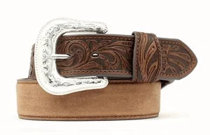 belt with bold silver accents for jeans -Men's Nocona Western Belt #N2438844