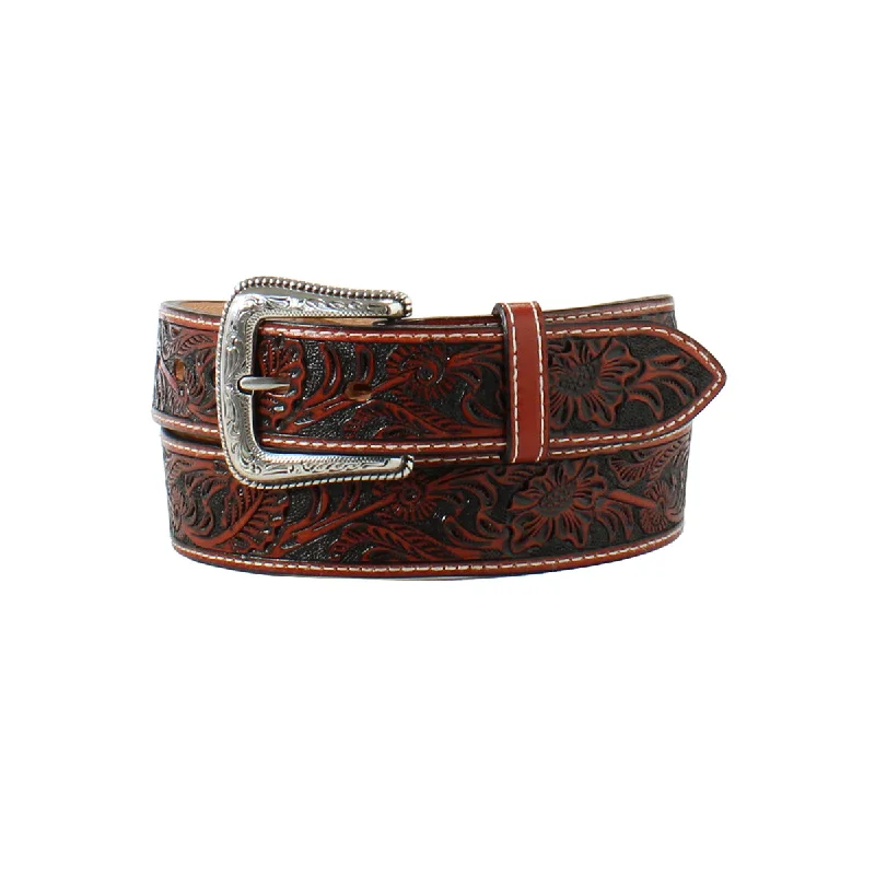 leather waist belt for trendy outfits with wide buckle -Men's Nocona Western Belt #N2497108