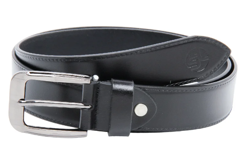 adjustable leather waist belt for casual skirts -Premium Mens Formal leather Belt 998606