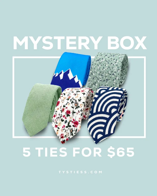 best silk necktie designs for business wear-5 Tie Mystery Box