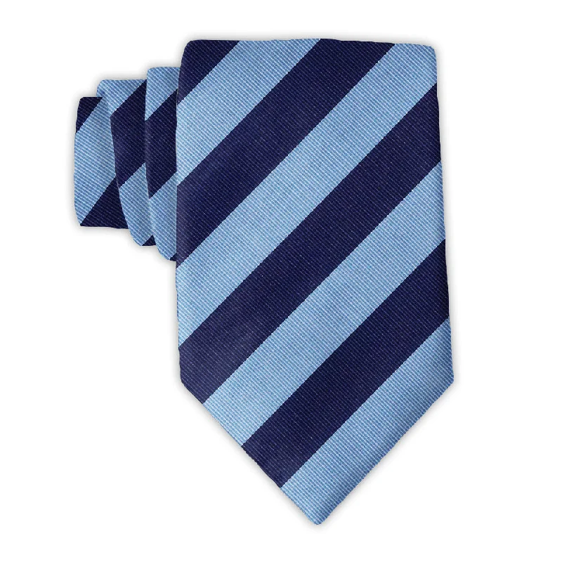 stylish silk necktie sets for wedding parties-Academy Navy/Blue - Neckties