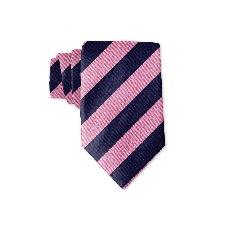 unique wedding silk necktie sets for men-Academy Pink/Navy - Kids' Neckties