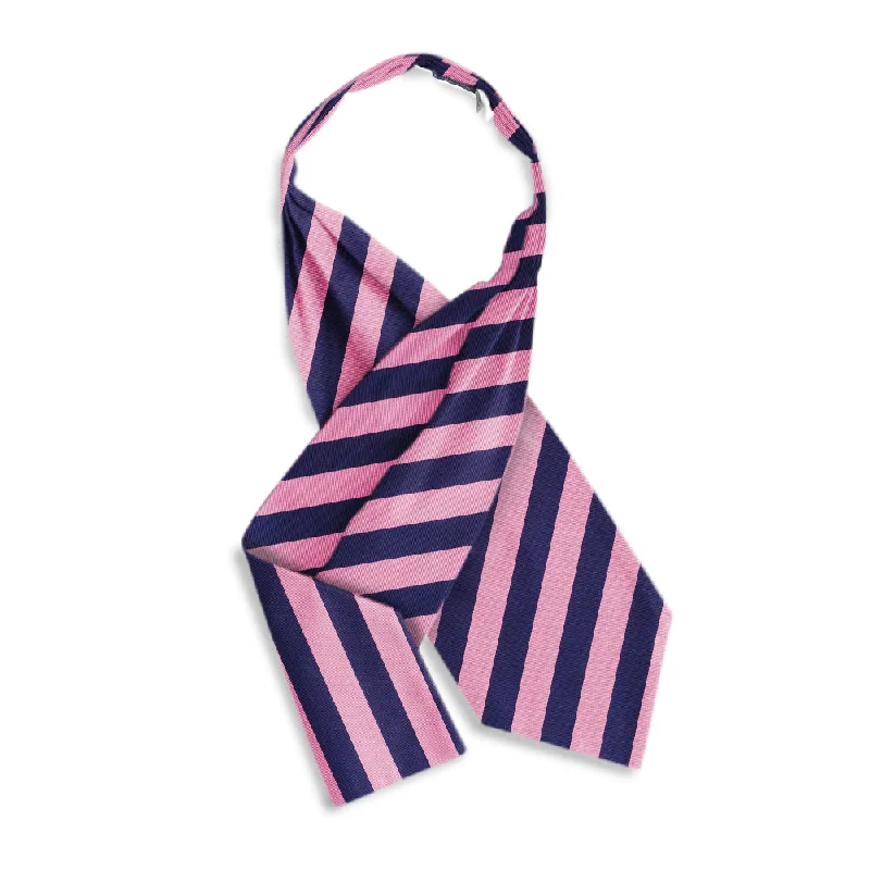 elegant silk necktie sets for wedding celebrations-Academy Pink/Navy - Cravats