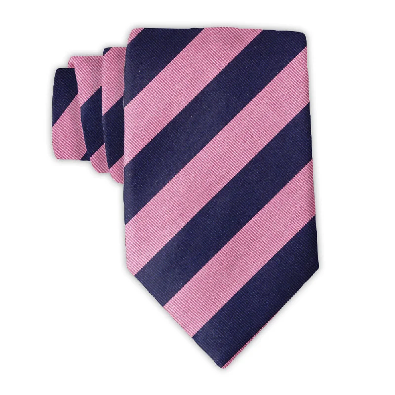 trendy business silk necktie ideas for men-Academy Pink/Navy - Neckties