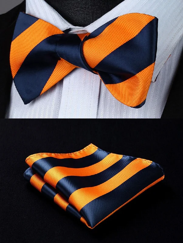 trendy silk necktie styles for corporate events-Arizona Stripe Bow Tie