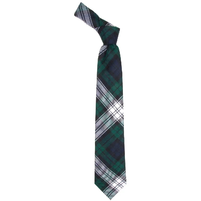 vibrant silk wedding necktie designs for men-Black Watch Dress Modern Tartan Tie