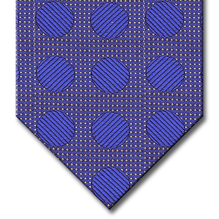 unique wedding silk necktie sets-Blue Dot Pattern Tie