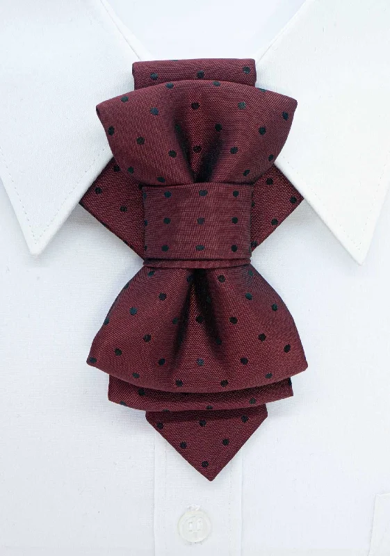 premium silk necktie patterns for wedding events-BOW TIE "CHESTNUT ACCENT"