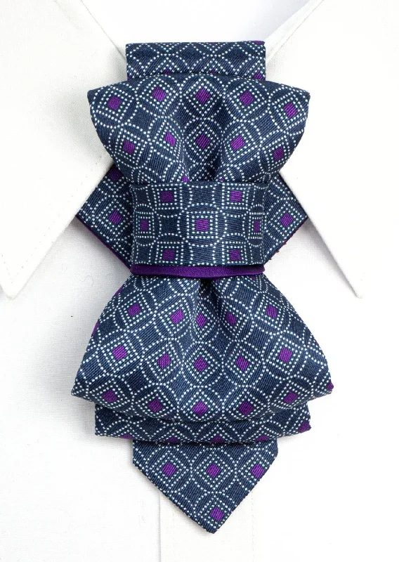 vibrant silk necktie sets for office meetings-BOW TIE "MOSAIC"