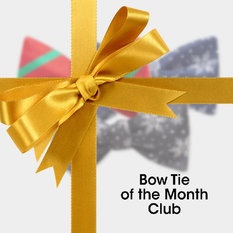 trendy silk necktie styles for office wear-Bow Tie of the Month Club (3 months)