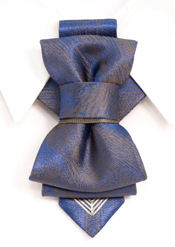 affordable silk necktie designs for weddings-BOW TIE "REFLECTIONS"