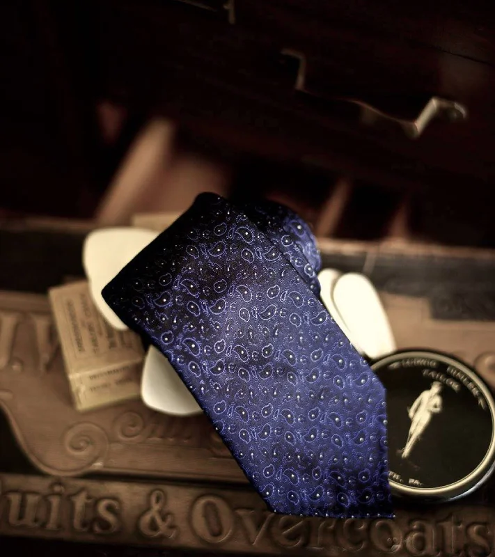 premium silk necktie colors for office wear-Bryceland's x Sevenfold Silk Jacquard Paisley Tie ET020B