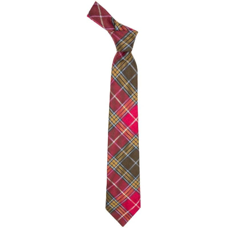 vibrant silk necktie colors for weddings-Buchanan Old Weathered Tartan Tie