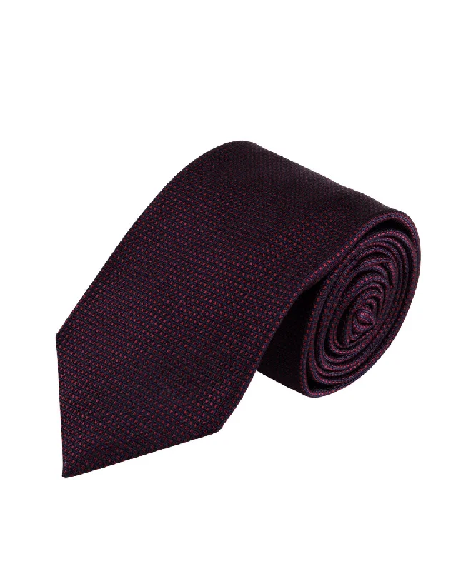 elegant silk necktie options for office wear-Burgundy Textured Solid Tie (Long)