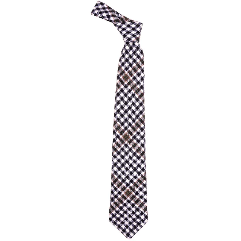 stylish business silk necktie combinations-Burns Check Tartan Tie