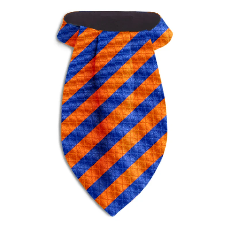 silk necktie styles for wedding parties-Collegiate Blue and Orange - Ascots