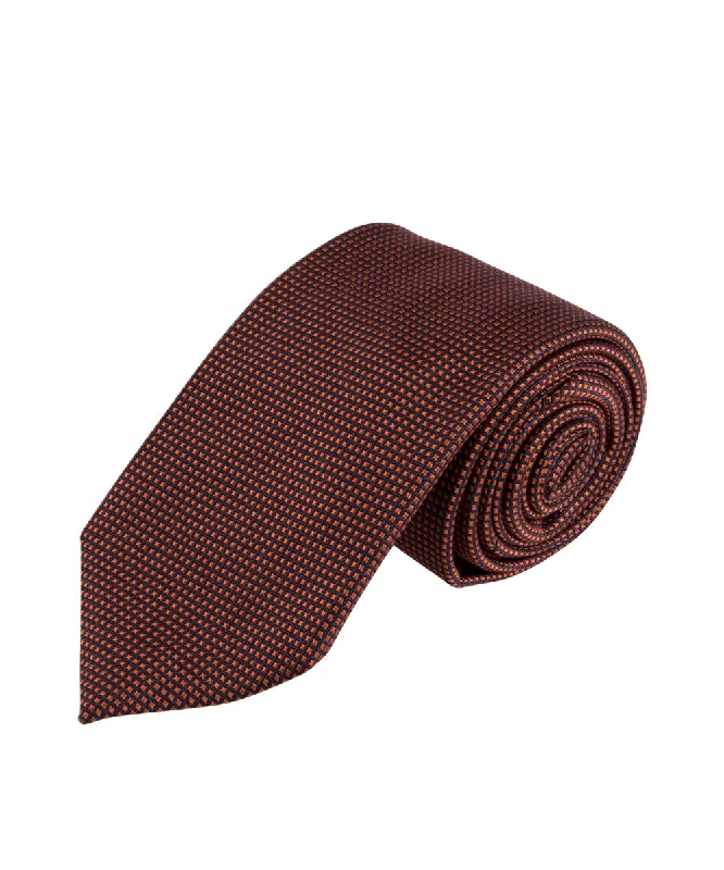 vibrant silk necktie options for business wear-Copper Textured Solid Tie (Long)