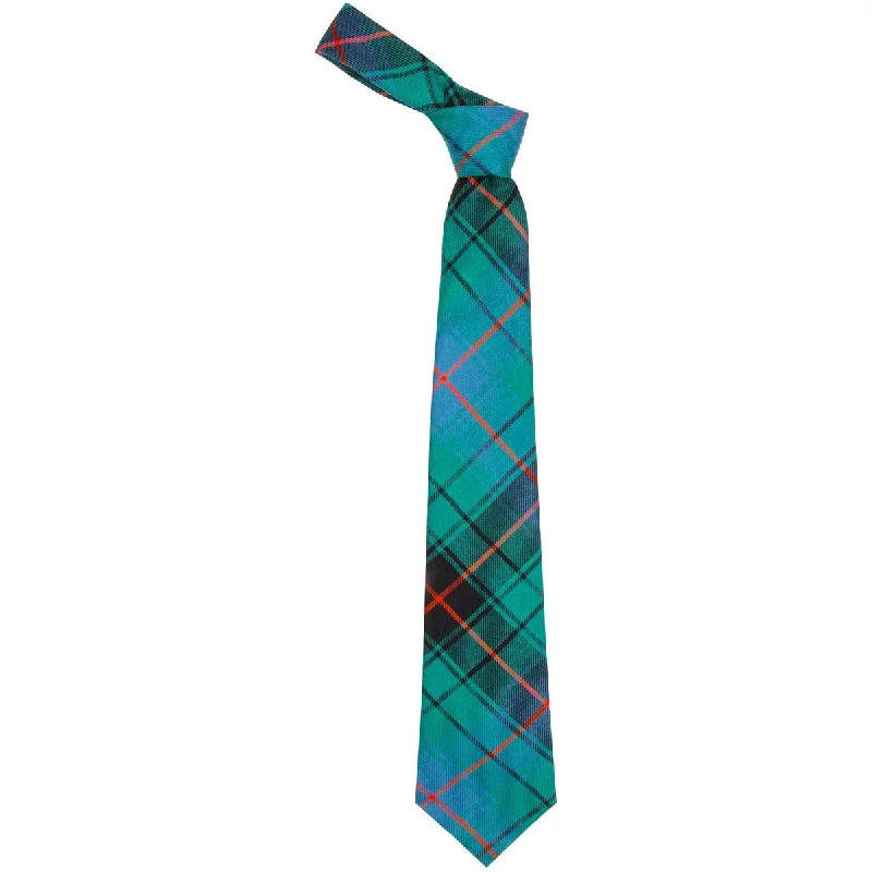 luxury silk wedding tie options-Davidson Ancient Tartan Tie - Lochcarron weavers