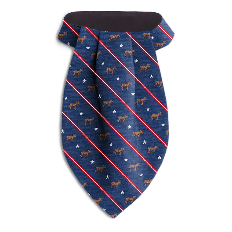 premium silk necktie combinations for business events-Democrat Blue - Ascots