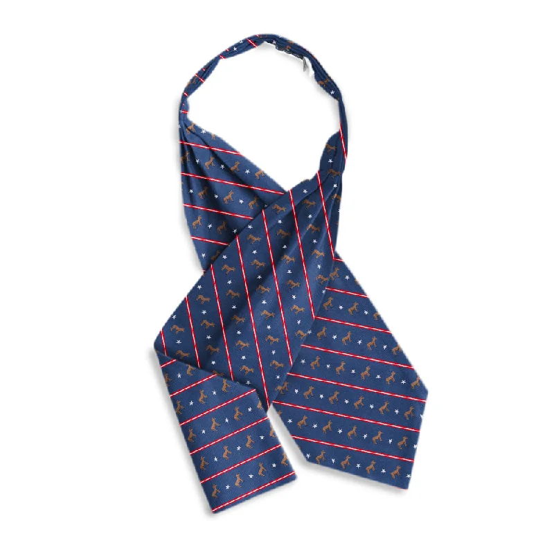 best silk necktie designs for business wear-Democrat Blue - Cravats