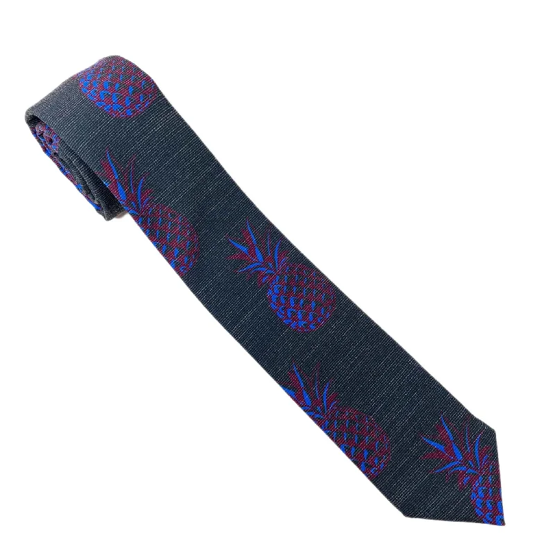 premium silk wedding necktie combinations-Extra Pleasing Pineapple