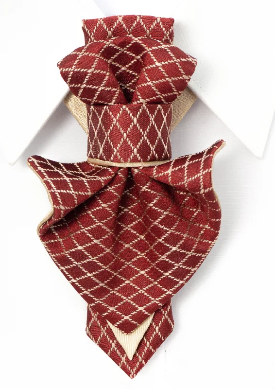 stylish silk necktie options for business meetings-FEMALE BOW TIE "RED GOTHIC"