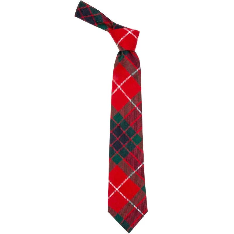 vibrant silk necktie colors for business wear-Fraser Red Modern Tartan Tie