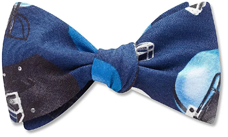 best silk necktie designs for business meetings-Go Team Blue - bow ties