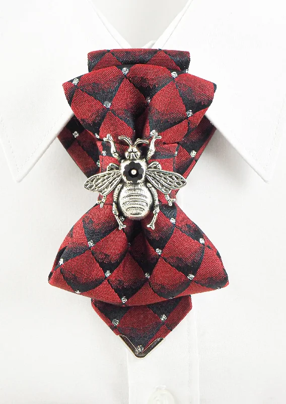 luxurious wedding silk necktie options for men-BOW TIE FOR LADIES "BEE"