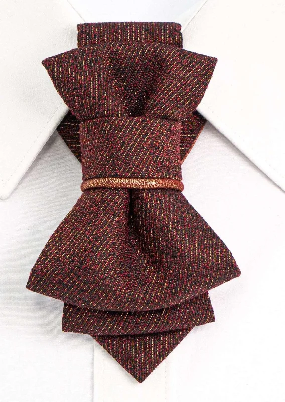 premium silk necktie styles for office wear-BOW TIE "CARAMEL"