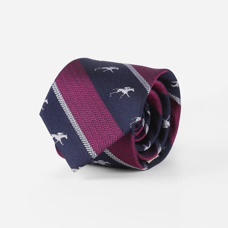 vibrant silk necktie colors for wedding celebrations-Keeneland Herringbone Stripe Tie