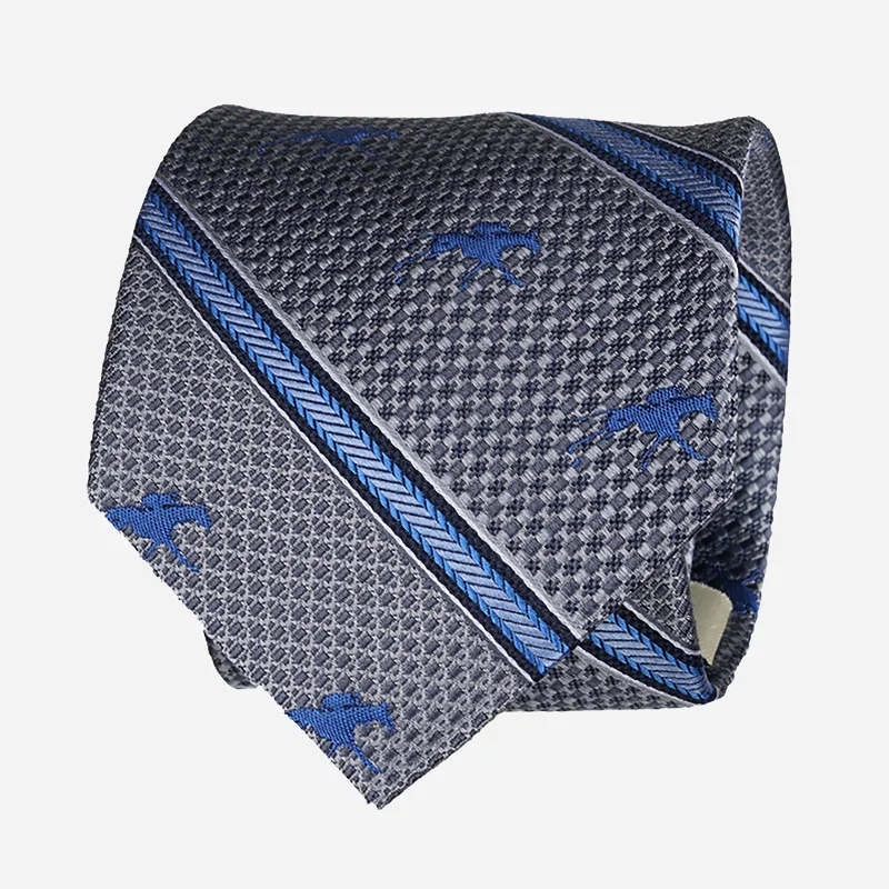 luxury silk necktie designs for wedding events-Keeneland Stripe Dotted Tie