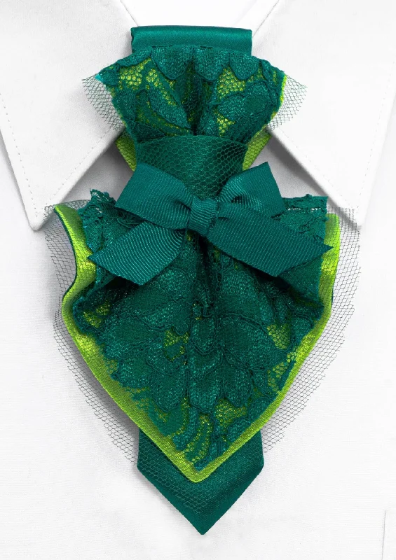 trendy silk wedding necktie sets for men-LADIES BOW TIE "PRINCESS FLORA"