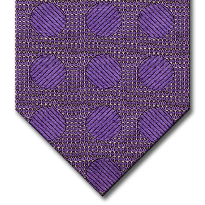 stylish silk bow ties for wedding events-Lavender Dot Pattern Tie