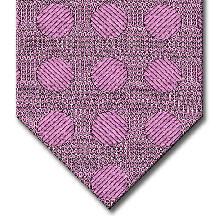 high-end silk necktie options for business events-Light Pink Dot Pattern Tie