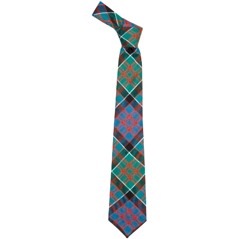 business silk necktie combinations for wedding events-MacDonald Clanranald Ancient Tartan Tie