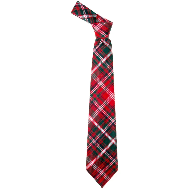 high-end silk wedding necktie combinations-MacDougall Modern Tartan Tie