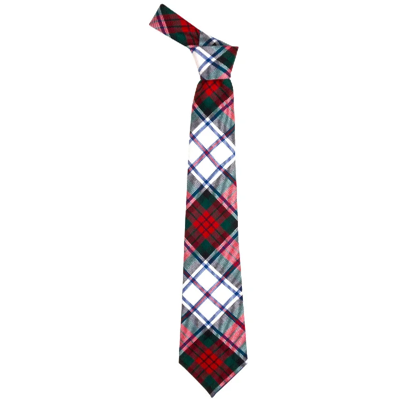 luxurious silk necktie designs for business wear-MacDuff Dress Modern Tartan Tie