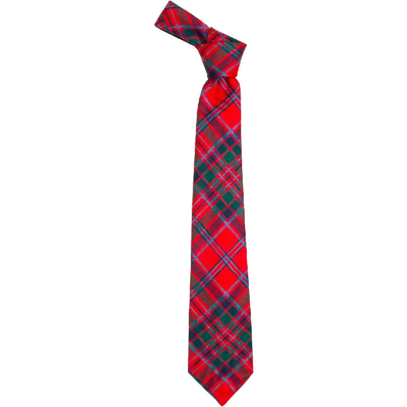 slim silk necktie designs for wedding parties-MacGillvray Modern Tartan Tie