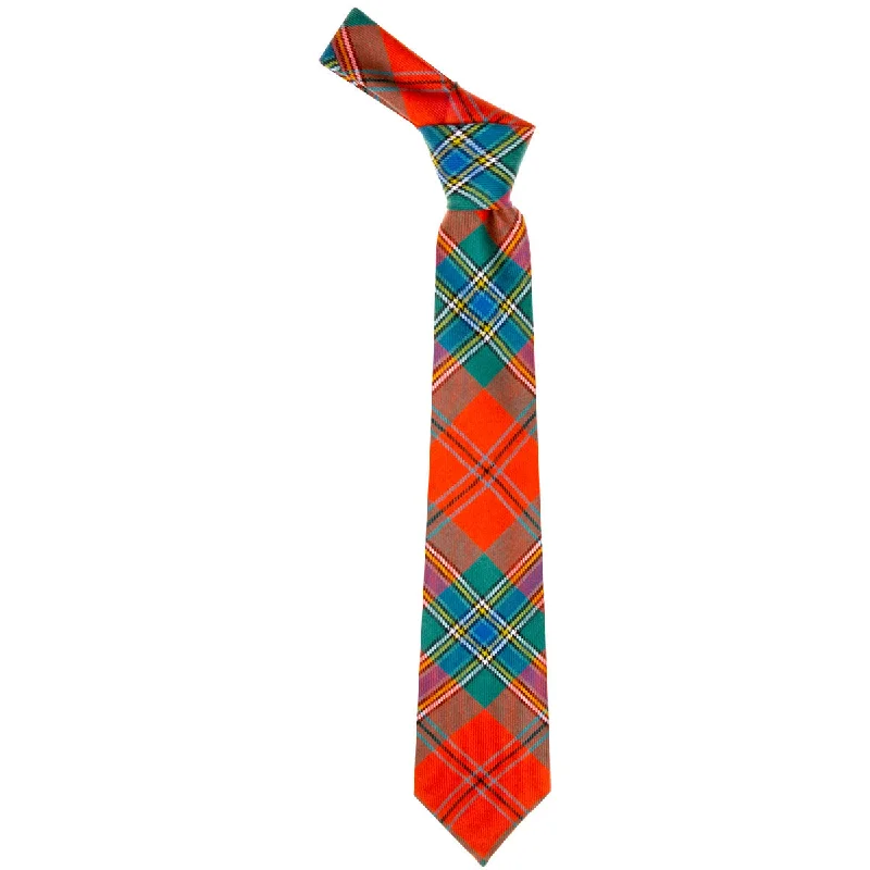 unique silk wedding necktie options for men-MacLean of Duart Ancient Tartan Tie